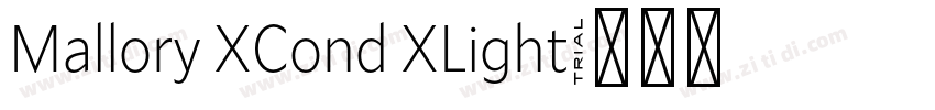 Mallory XCond XLight字体转换